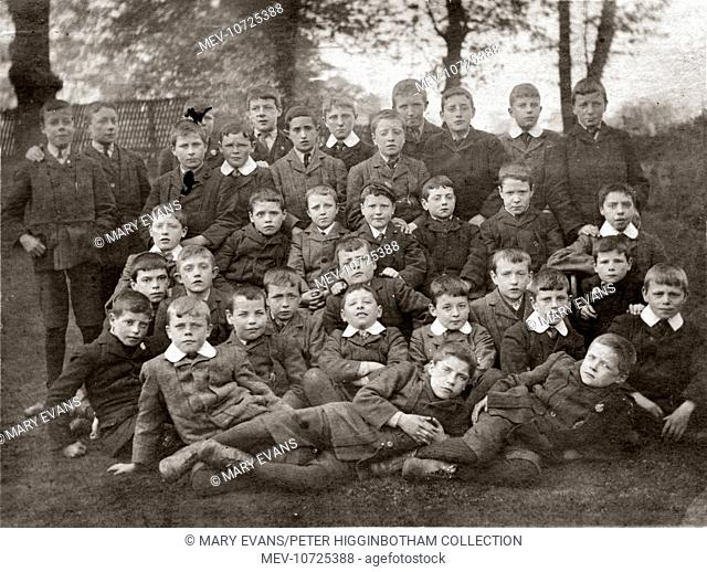 Inmates of Edinburgh's Dean Orphanage for boys. The premises later became Dean College and now form part of the Scottish National Gallery of Modern Art