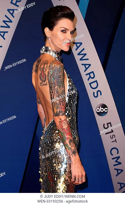 51st CMA Awards Arrivals at Music City Center Featuring: Ruby Rose Where: Nashville, Tennessee, United States When: 08 Nov 2017 Credit: Judy Eddy/WENN