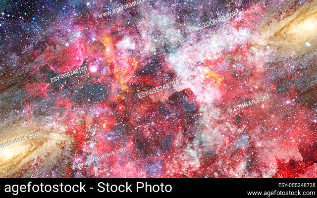 Background of the universe. Star cluster and nebula - A cloud in space. Abstract astronomical galaxy. Elements of this image furnished by NASA