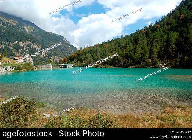 Artificial alpine lake