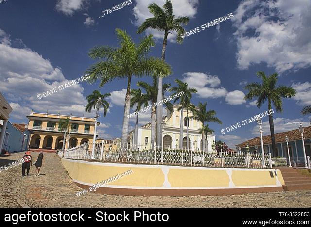 View of the Plaza Mayor in UNESCO World Heritage Trinidad, Cuba