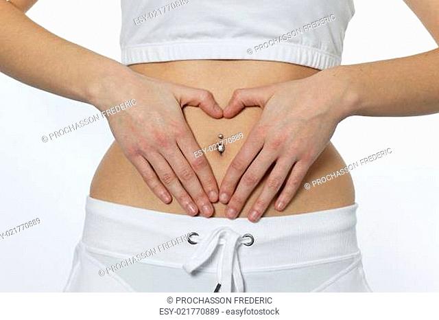 stomach piercing