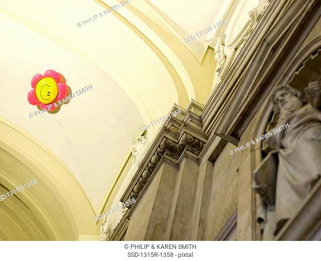 Italy, balloon on cathedral ceiling
