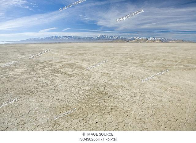 Arid salt flats of California