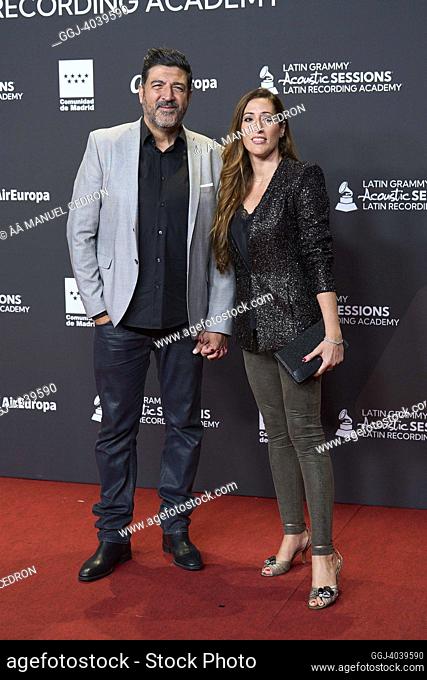 Tony Aguilar, Nelli attends Latin GRAMMY Acoustic Sessions Photocall at Las Ventas bullring on October 26, 2022 in Madrid, Spain