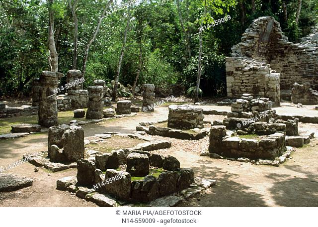 Mayan ruins. Quintana Roo, Yucatán, Mexico