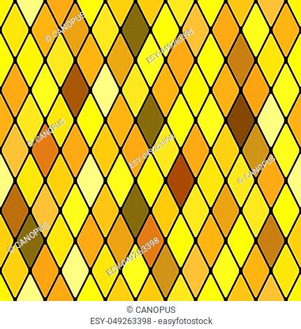 Harlequine golden (shining seamless polycolor venezian stained-glass pattern)