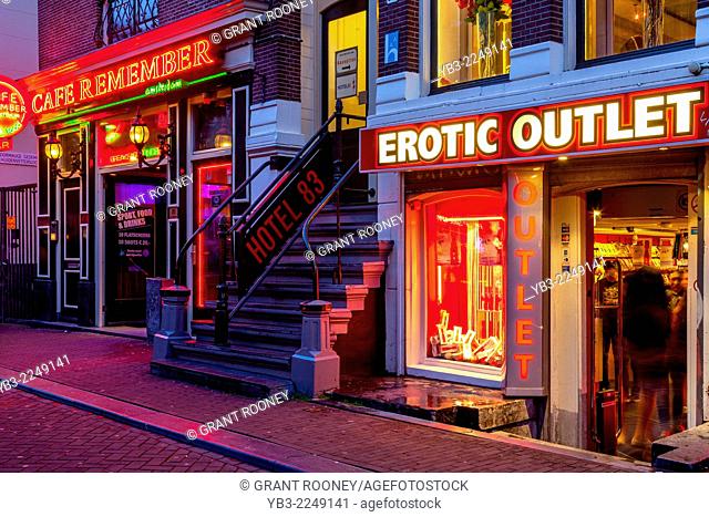 Sex Shop, The Red Light District, Amsterdam, Holland
