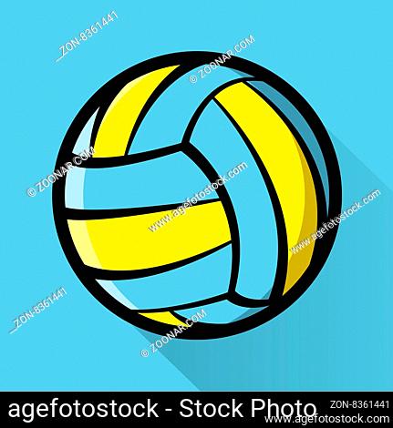 A volleyball icon design illustration. Vector EPS 10 available