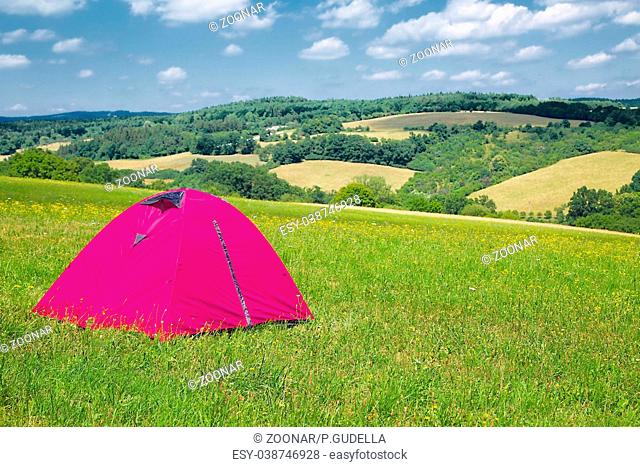 Tents on grass