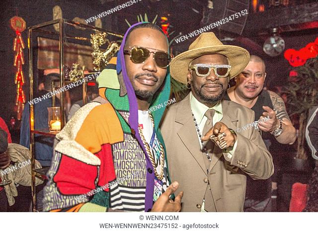 Wiz Khalifa's Listening Party for his new album 'Khalifa' at Blind Dragon in West Hollywood Featuring: Bishop Don Magic Juan, Juicy J Where: Los Angeles