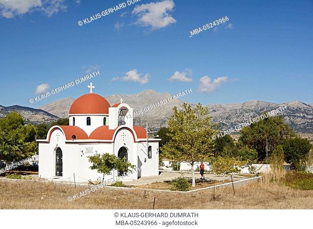 Crete, church on the Lassithi plateau