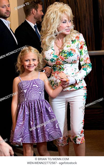Celebrities attend 2015 NBCUniversal's press tour at the Beverly Hilton Hotel. Featuring: Alyvia Lind, Dolly Parton Where: Los Angeles, California