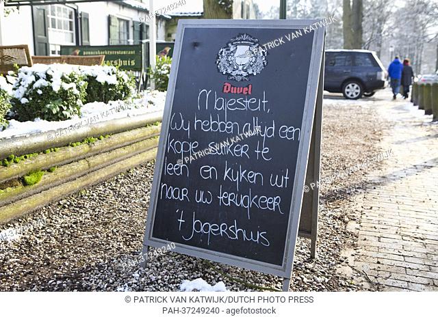 Lage Vuursche, The Netherlands, the little village where Castle Drakensteyn is hidden in the woods, is pictured on 10 February 2013