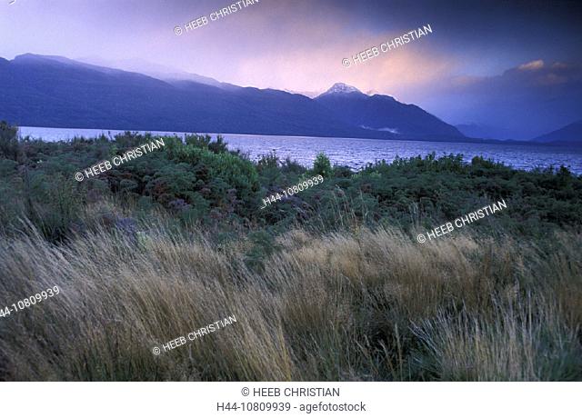 Lake Te Anau, Fiordland, national park, South, Island, Lake, Sunrise, New Zealand, landscape