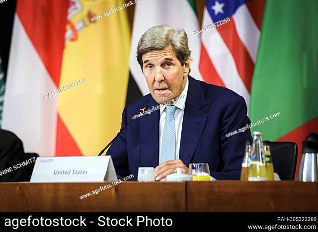 John Kerry, Special Envoy of the US President, taken during the Petersberg Climate Dialogue at the Federal Foreign Office in Berlin, July 19, 2022