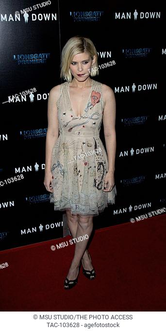 Kate Mara attends the premiere of Lionsgate Premiere's 'Man Down' at ArcLight Hollywood on November 30, 2016 in Hollywood, California