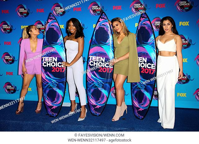 Teen Choice Awards 2017 - Press Room Featuring: Ally Brooke, Normani Kordei, Dinah Jane, and Lauren Jauregui of Fifth Harmony