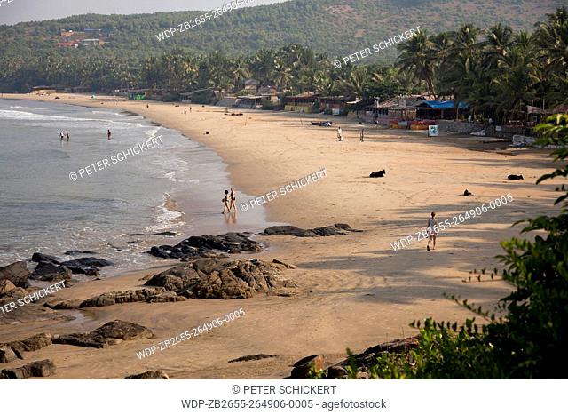 der Strand Kuddle Beach bei Gokarna, Karnataka, Indien, Asien | Kudle Beach near Gokarna, Karnataka, India, Asia