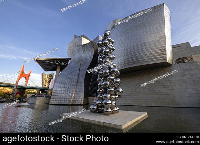 The Big Tree and the Eye, Permanent installation by Anish Kapoor, Guggenheim Museum Bilbao, 20th century, designed by Frank O