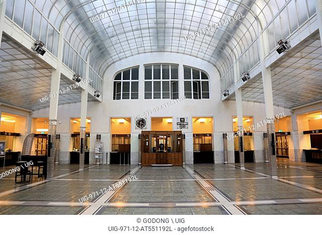Hall. Postal Office Savings Bank Building by Otto Wagner