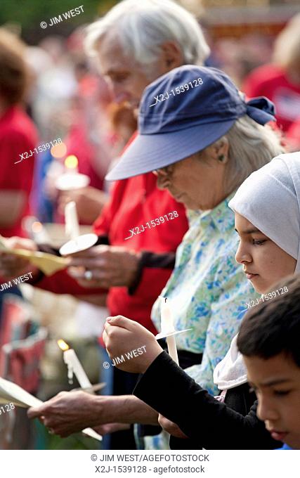 Dearborn, Michigan - An interfaith 'Remembrance and Unity Vigil' at The Henry Ford museum commemorated the tenth anniversary of the September 11 attacks on New...