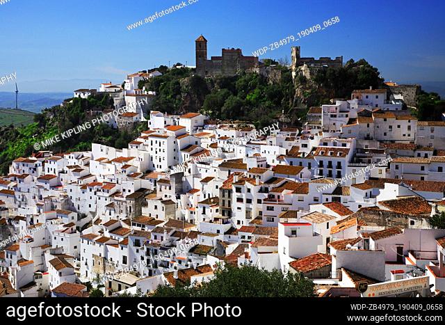 Casares white hill town Andalucia Costa del Sol Malaga Province Spain