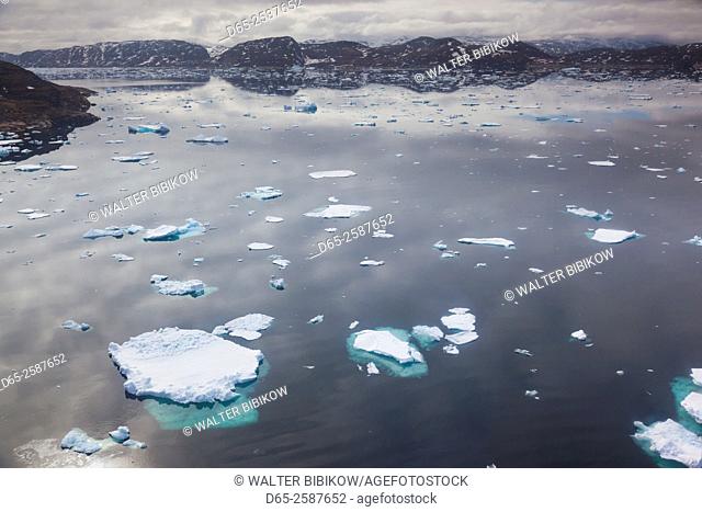 Greenland, Qaqortoq, floating ice