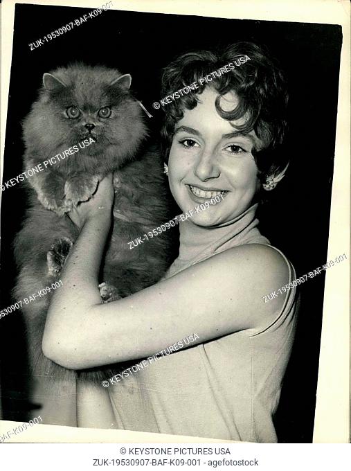 Sep. 07, 1953 - Audition for cats - at London Theatre: An audition was held at the Phoenix Theatre, London - this morning to find a cat - a black one - to take...