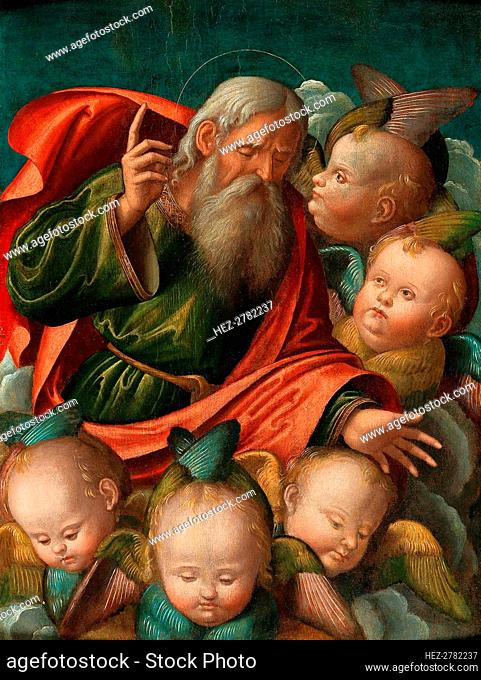 God the Father, surrounded by angels, 1510s. Creator: Carrari, Baldassarre, the Younger (c. 1460-1516)