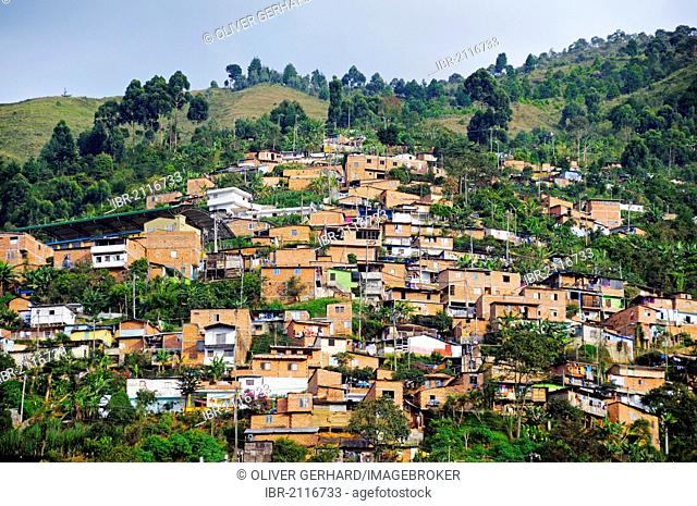 Slums, Comuna 13, Medellin, Colombia, South America, Latin America, America