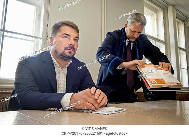 Prague High Court repeatedly deals with corruption case of lobbyist Marek Dalik (left) related to Czech military's purchase of Pandur armoured vehicles in...