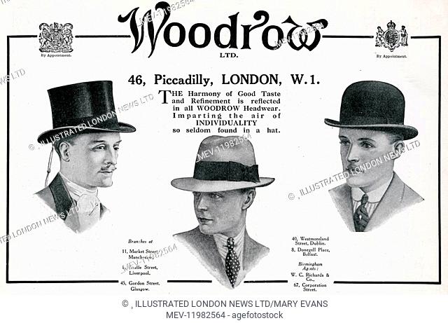 Selection of distinguished gentlemen.s hats