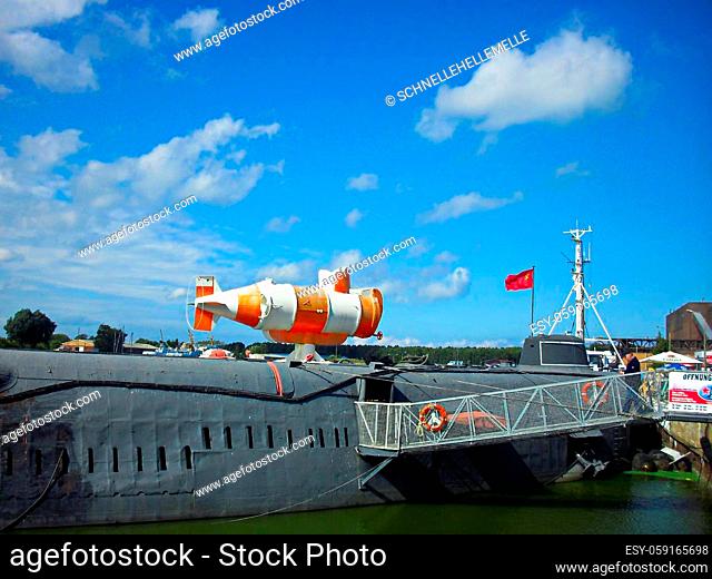 Lifeboat on the former diesel powered submarine