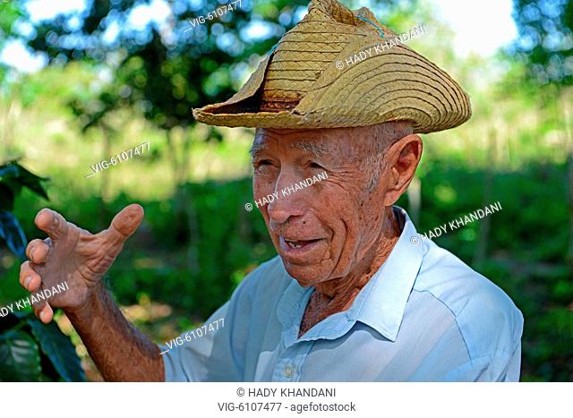 senior owner of LA DIONISIA COFFEE PLANTATION near MATANZAS Cuba - 20/04/2016