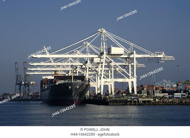 10642285, California, California, container ship, freight harbour, harbour, port, industry, California, Long Beach container t