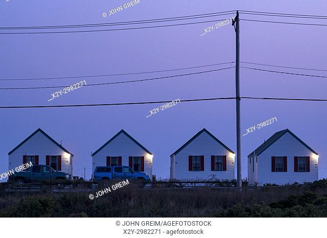 Beach cottages, Truro, Cape Cod, Massachusetts, USA