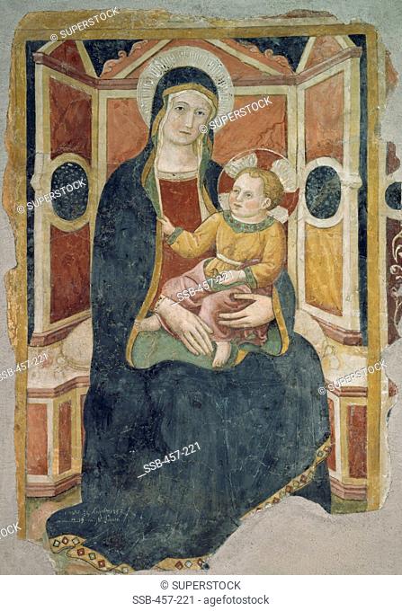 Madonna & Child Enthroned by unknown artist, Artist Unknown, Italy, Orvieto, Church of the Servants