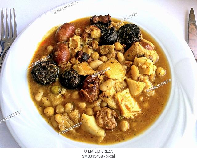 Callos with chickpeas, Typical dish from Spain