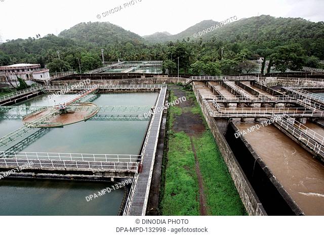 The Brihanmumbai Municipal Corporation's (BMC) water Treatment plant in Bhandup Complex awarded with ISO 9000-2001 certification ; Bombay Mumbai ; Maharashtra ;...