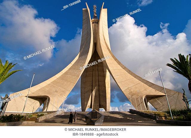 The Monument of the Martyrs in Algiers, Algeria, Africa
