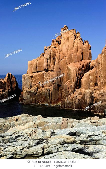 Porphyry Rocks of Arbatax, Province of Ogliastra, East Sardinia, Italy, Europe