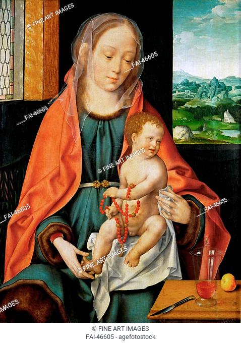 The Virgin and Child by Cleve, Joos van (ca. 1485-1540)/Oil on wood/Early Netherlandish Art/ca 1530/The Netherlands/Art History Museum, Vienne/74
