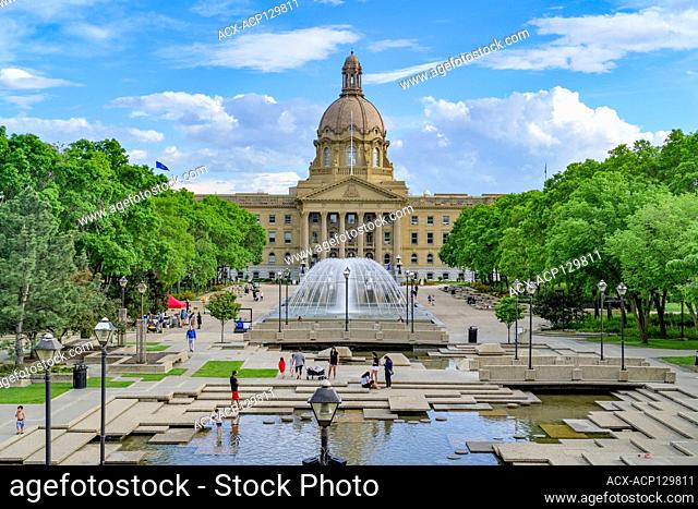 Fountain, Alberta Legislature, Edmonton, Alberta, Canada