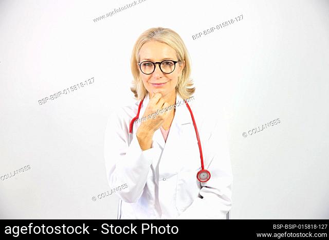 A female doctor in her fifties