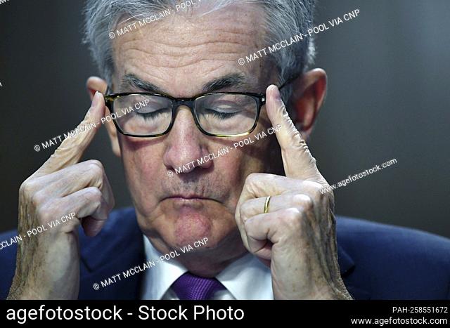 WASHINGTON, DC - SEPTEMBER 28: Chair of the Federal Reserve Jerome Powell appears before the Senate Banking, Housing and Urban Affairs Committee along with...