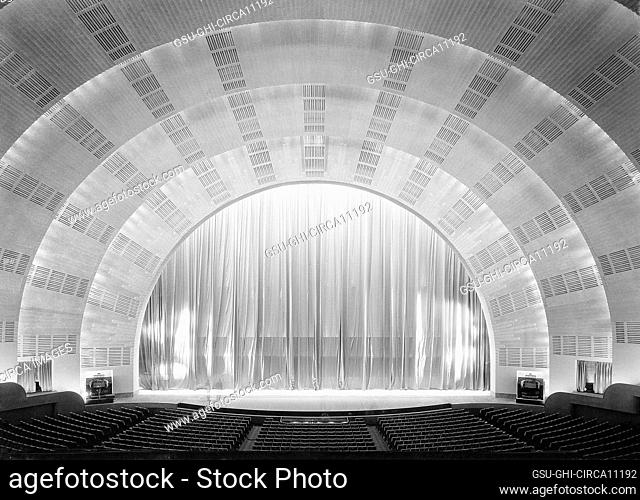 Interior View, Radio City Music Hall, New York City, New York, USA, Gottscho-Schleisner Collection, December 1932