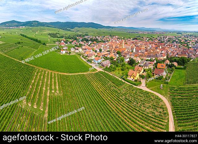 A village amid the vinyards
