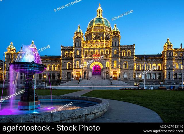 BC Parliament Buildings during COVID-19, Victoria, Vancouver Island, BC Canada