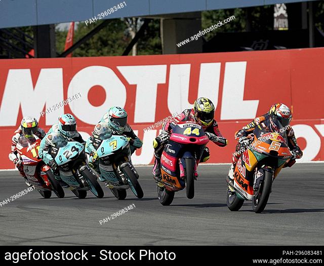 June 26, 2022, TT Circuit Assen, Assen, Dutch Grand Prix 2022, in the picture Jaume Masia from Soanien, Ajo Motorsport, David Munoz from Spain, Boe SKX